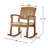 Brizio Acacia Rocking Chair with Cushion