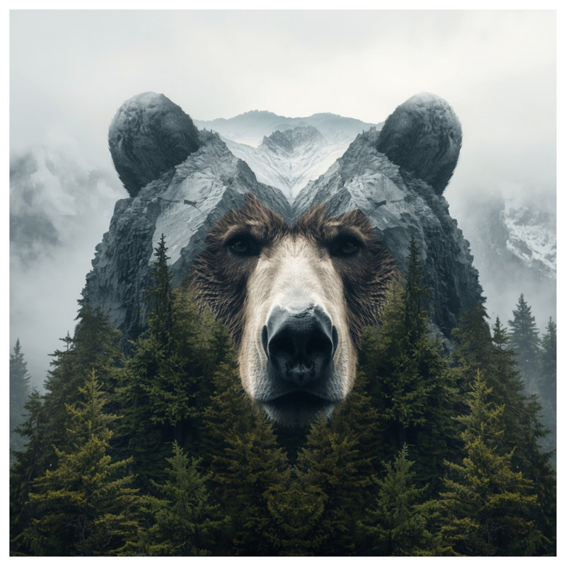 Rideaux de douche Bear Mountain, 70in W x 72in H