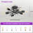 Hannah-Jayne 6 - Light 16.54" Sputnik Modern Linear Flush Mount-709078469-690122719