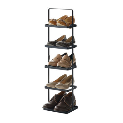 Grand | Range-chaussures en acier, noir