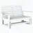 HDPE Outdoor Glider Bench for Two (Distressed White)-1422440025