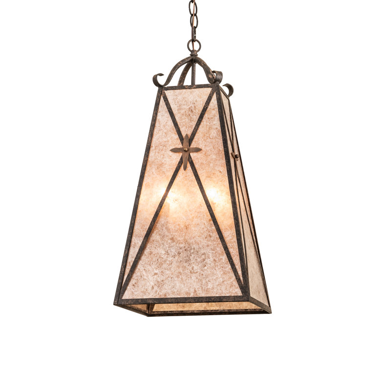 12" Square North Star Pendant