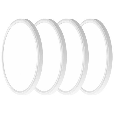 Ensemble de 4 plafonniers ronds encastrés à DEL 12 po