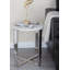 Table d'appoint en marbre avec pieds en métal argenté