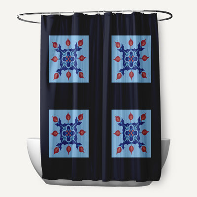 Anita Geometric Single Shower Curtain