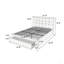 Structure de lit tapissier en similicuir