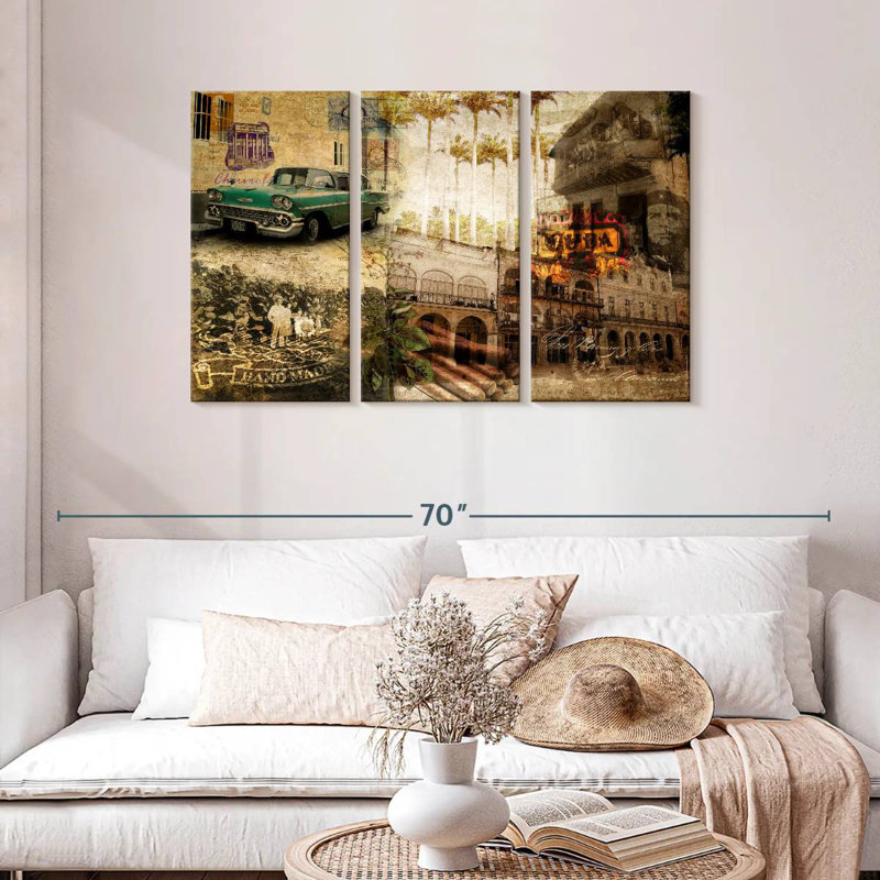 Nicci Collage Cuba, 28" H x 45" W