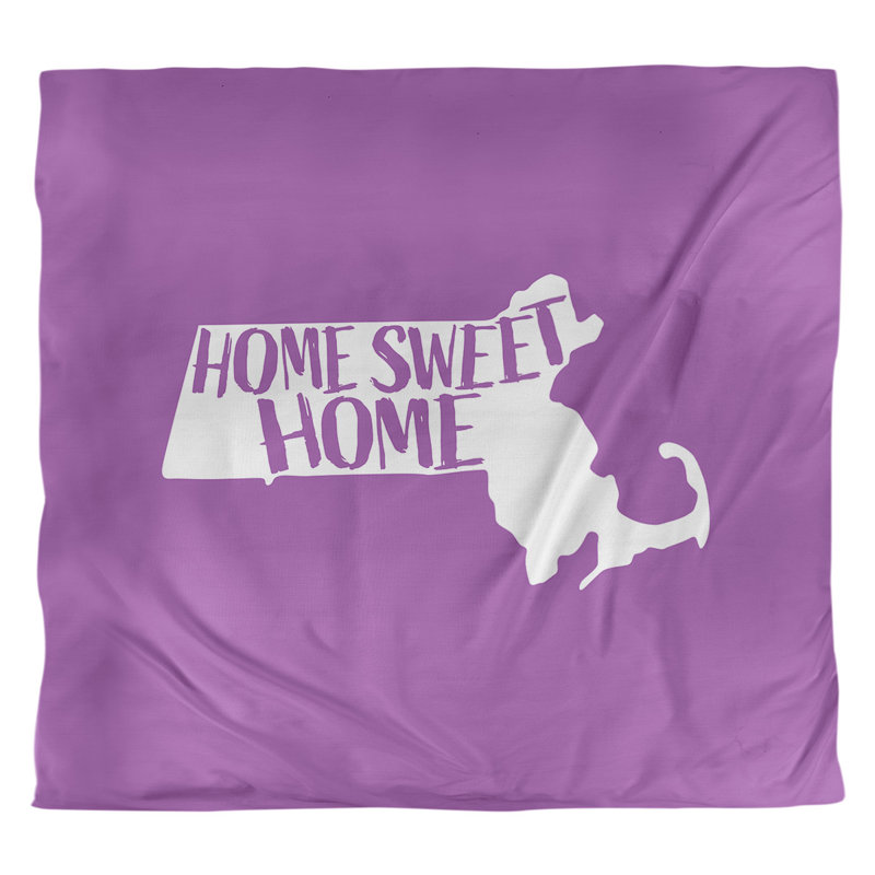 Housse de couette simple Massachusetts, Housse de couette pour grand lit, Bleu sarcelle, Microfibre