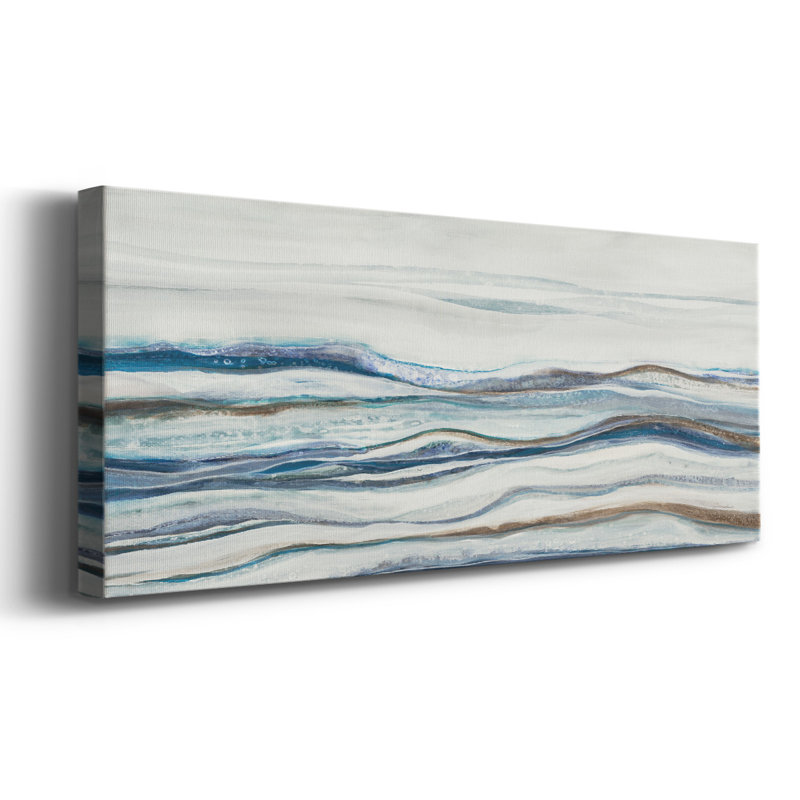 Sable changeant sur toile, H 12 po x l 30 po x P 1,5 po