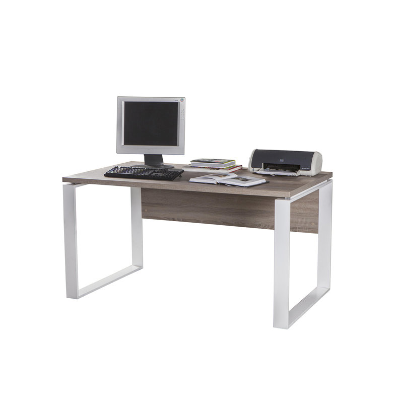 Disegno Writing Desk, Brown/White, 74.5cm H x 140cm W x 80cm D