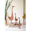 Sculptures d'oie rustiques en métal - ensemble de 3 oiseaux décoratifs