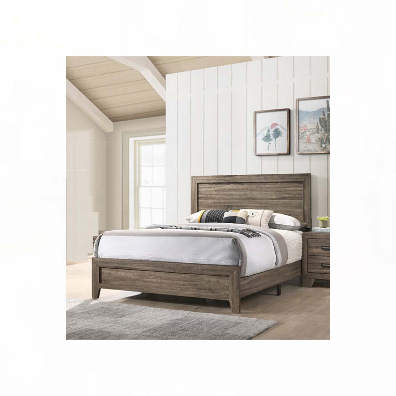 Wood Panel Bed, Queen