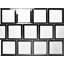 Frosted Reflections 8 in. x 8 in. Matte Glass Mirror Beveled Large Format Square Decorative Kitchen & Bathroom Wall Tile-36934155
