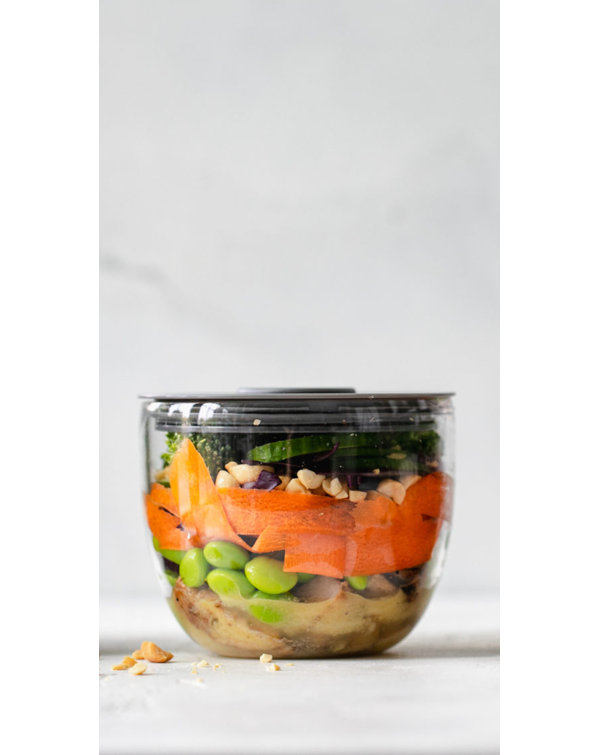  S'well Prep Food Glass Bowls - Set of 4, 12oz Bowls & Eats  2-in-1 Nesting Food Bowls, 21.5 oz, Teakwood : Home & Kitchen