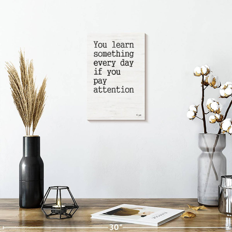 Tergel You Learn Something, 12" H x 8" W