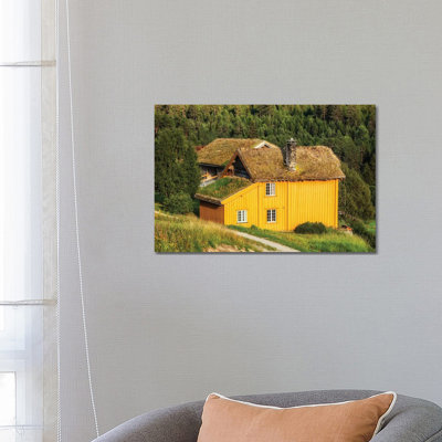 Norwegian House 1 Piece Wrapped Canvas Wall Art