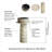 Homary 19.29'' Gray Fireclay Circular Bathroom Sink