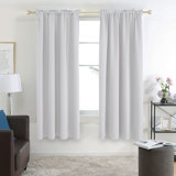 Harlowe Polyester Room Darkening Curtain Pair