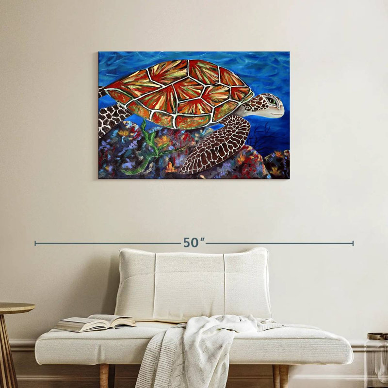 Tortue de mer Brampt Splashy, H 24 po x l 36 po