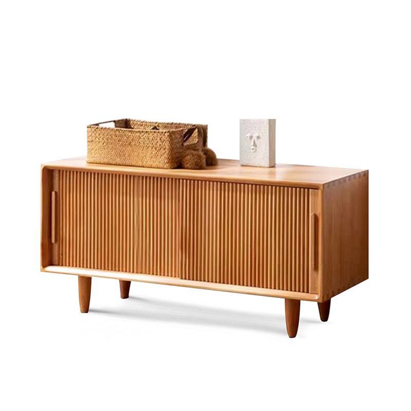 Modern Wood Entryway Long Storage Bench