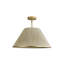 Luminaire suspendu en corde de coton 1 lumière tissé à la main