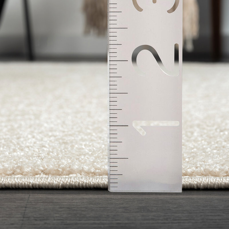 Tapis beige rectangulaire en polypropylène tissé à la machine Rebbecca, Rectangle 6 pi x 9 pi