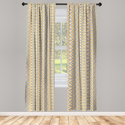 Striped Semi-Sheer Rod Pocket Slding Panel