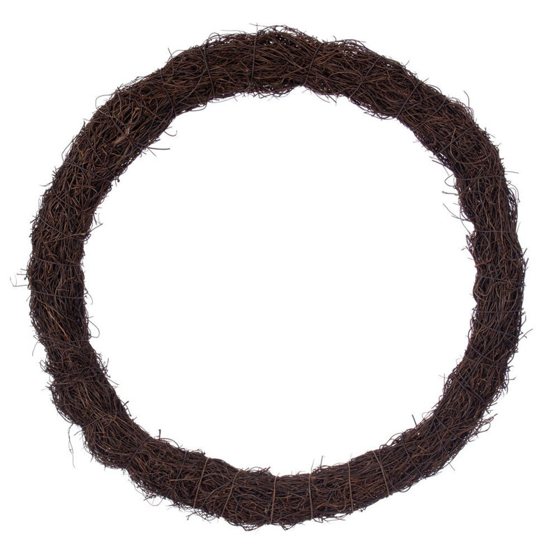 Vickerman 18"W Circular Twig Wreath. Made of natural twigs.