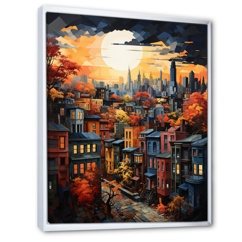 Harlem Harlem Renaissance Revival II, reproduction d'art sur toile, H 44 po x l 34 po x P 1,5 po, Cadre flottant blanc