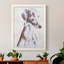 «Sitting Dog II», peinture sur toile encadrée-1446243132-1446243133
