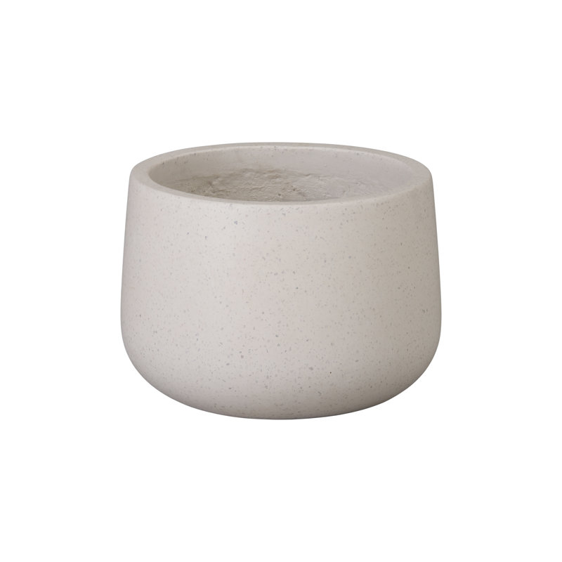 POT DE FLEURS, BLANC 25,5 x 16 po, H 10,5 po x l 15 po x P 15 po