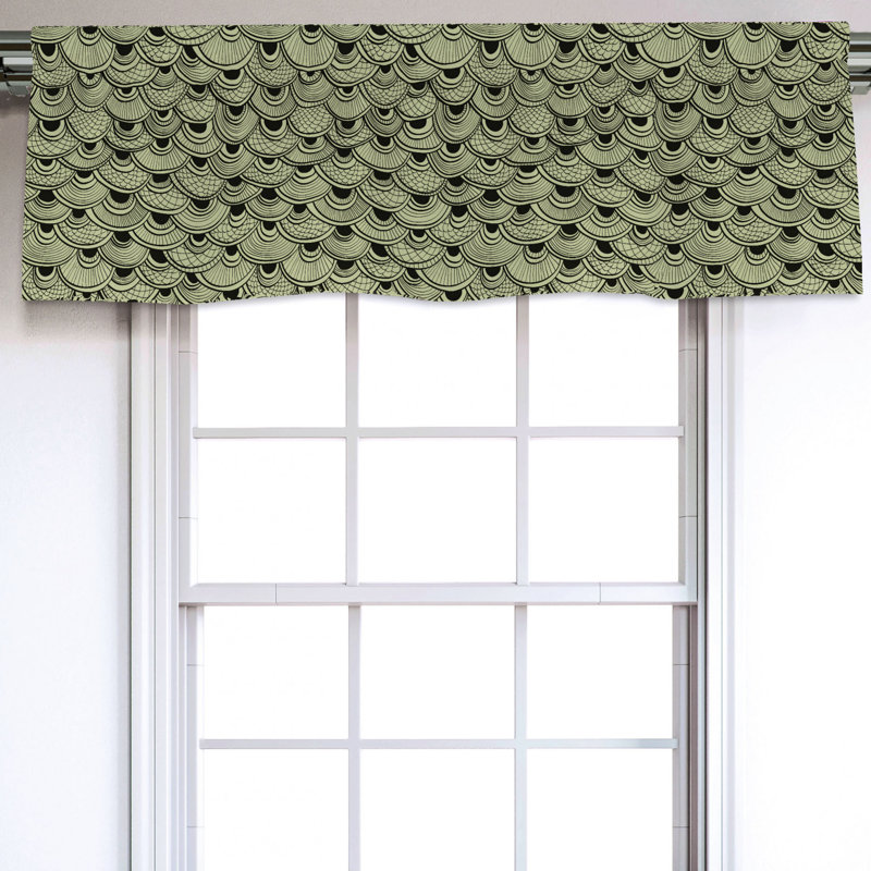 Sateen Ruffled Window Valance