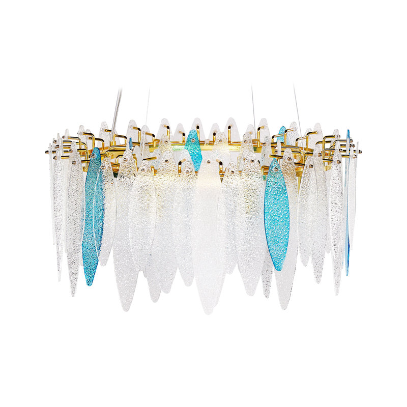 Malacca 8 - Light Gold Chandelier Pendant