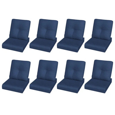 Ensemble de coussins de siège d'extérieur 4 po de qualité supérieure - Tissu en oléfine résistant aux intempéries et à la décoloration