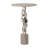 Lagretta Modern Metal and Marble Accent Table with Sculptural Aluminum Base, Contemporary Side Table with Sleek Design and Elegant Stone Top for Home Decor-343800608-343800609