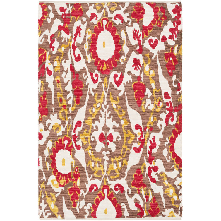 Dibbrun Cotton Ikat Indoor Rug
