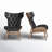 Brijin Faux Leather Wingback Chair