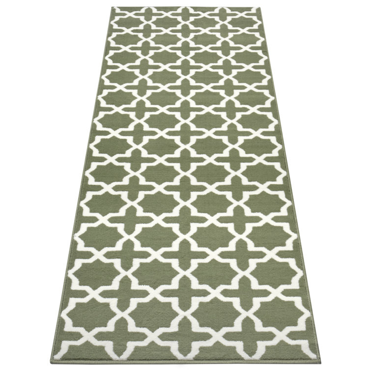 Flatweave Green Rug