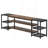 78.7" Extra Long TV Stand For 85+ Inch Tvs, Modern Farmhouse Entertainment Center With 3-Tier Storage Ventilated Shelves & Steel Mesh Back, Brown & Black