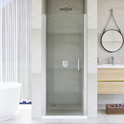 32-33 3/8" Pivot Semi-Frameless Shower Door