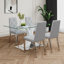 Table en verre de style moderne