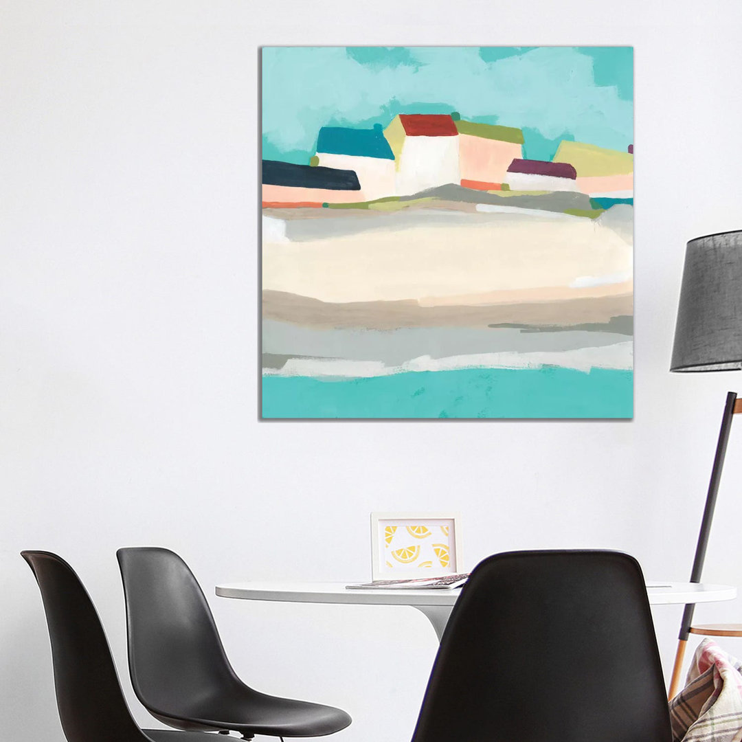 Coastal Village II by June Erica Vess - Wrapped Canvas Gallery-Wrapped Canvas Giclée