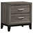 Stephan Grey Oak 2-Drawer Nightstand (Only Nightstand)
