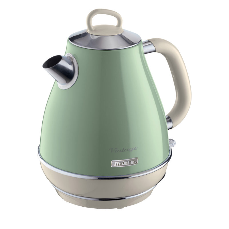 Ariete Vintage 1.7L Kettle With 2 Slice Toaster And 1.5L Glass Jug Blender Set, Green