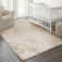 Tristion Cozy Faux Rabbit Fur Area Rug Machine Washable Rug in Beige