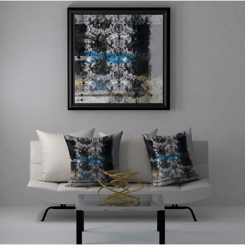 Housse de coussin décorative carrée séduisante et insert, 24 po x 24 po