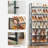 6 Tier Metal Shoe Rack, with Adjustable Flat or Angled Shelves, Set of 2, 3-Tier Stackable Shelf-1466676724