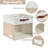 13 X 13 Inch Collapsible Storage Box With Clear Window And Handles (Pack Of 4)-636100125