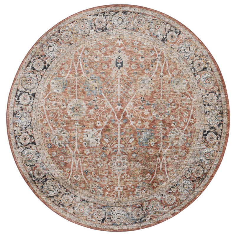 Silverado Performance Oriental Rug, Round 6'4"
