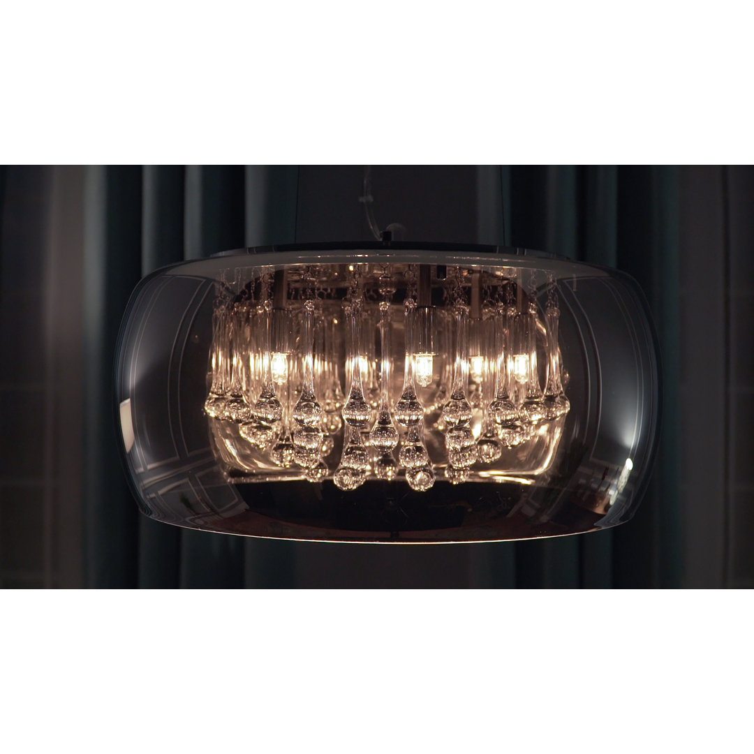 Heckart 5 - Light Unique / Statement Geometric Chandelier Mercer41 